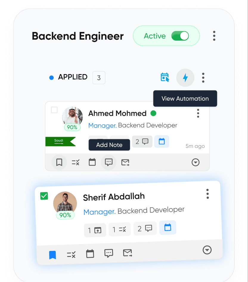 ATS recruitment pipeline dashboard