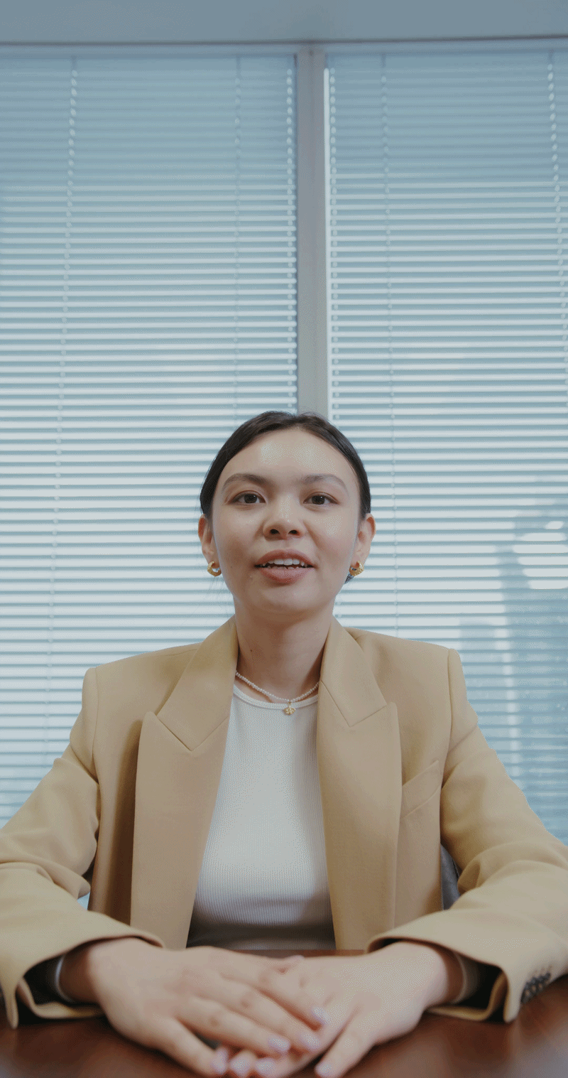 Interviewer on a live video call